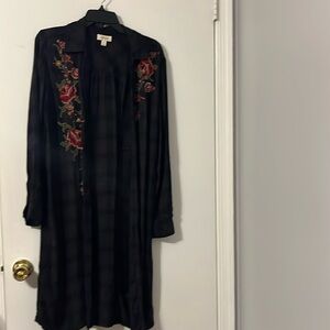 Style & Co flannel duster